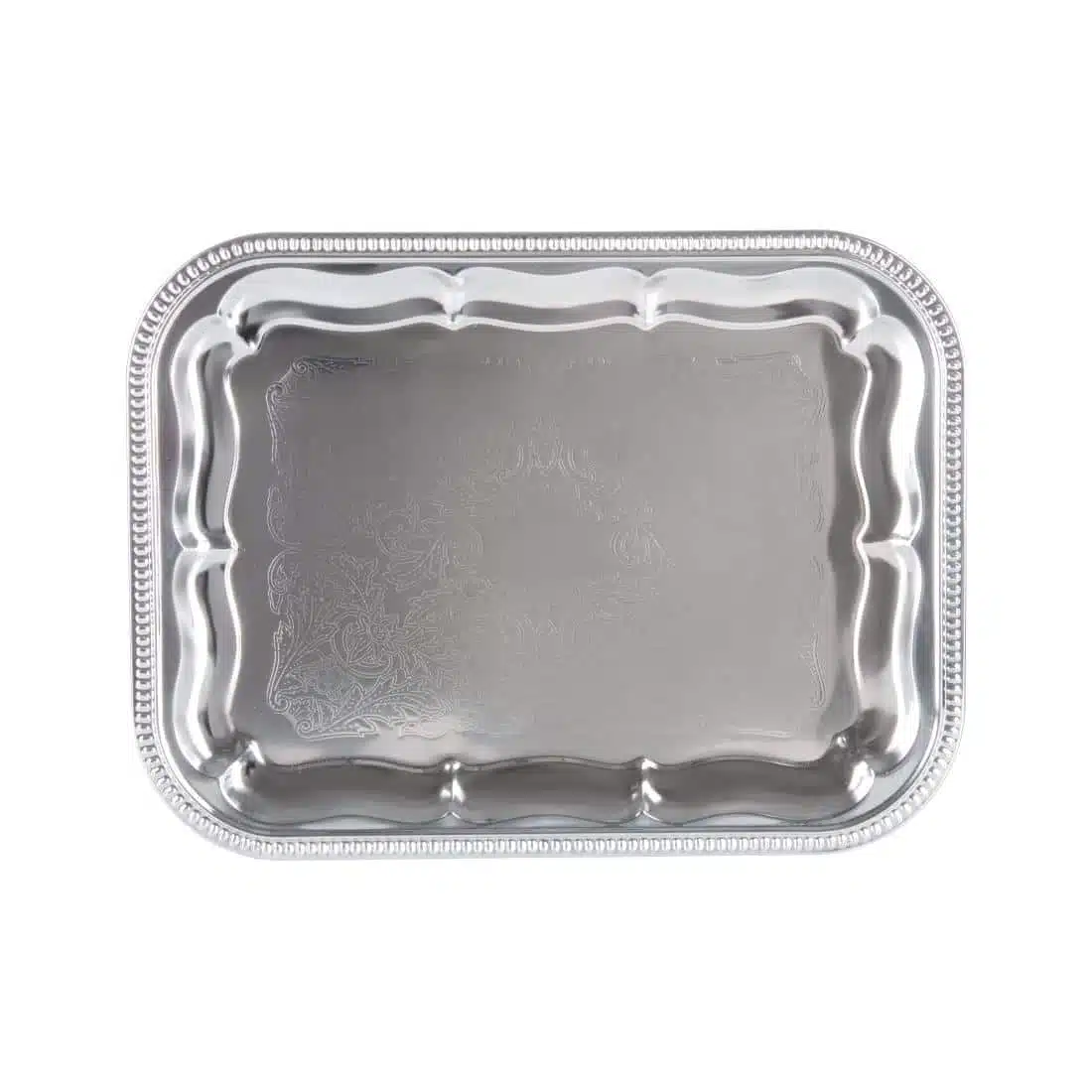 APS Semi-Disposable Party Tray 410 x 310mm Chrome - Image 2
