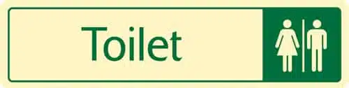 Toilet Sign - Metal Door Signs