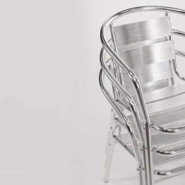 Bolero Aluminium Stacking Chairs (Pack of 4) - Image 5