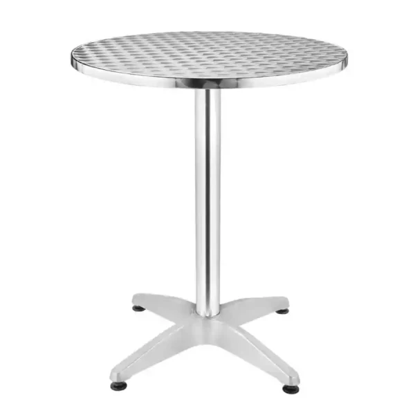 Bolero Steel and Aluminium Round Bistro Table 800mm - Image 1