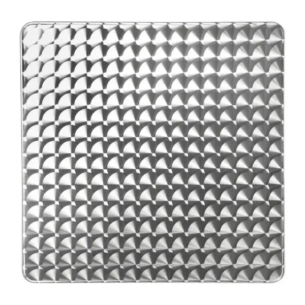 Bolero Steel and Aluminium Square Bistro Table 600mm - Image 2