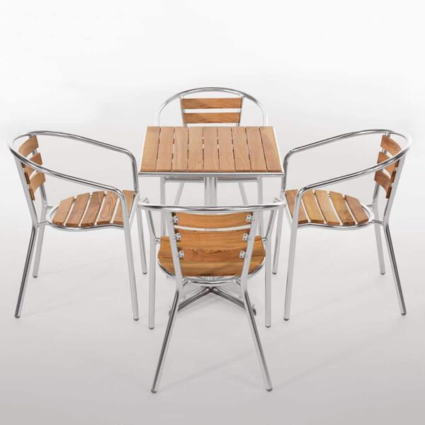 Bolero Ash Top Table Square 600mm (Single) - Image 5