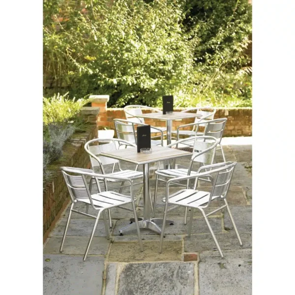Bolero Ash Top Table Square 600mm (Single) - Image 6