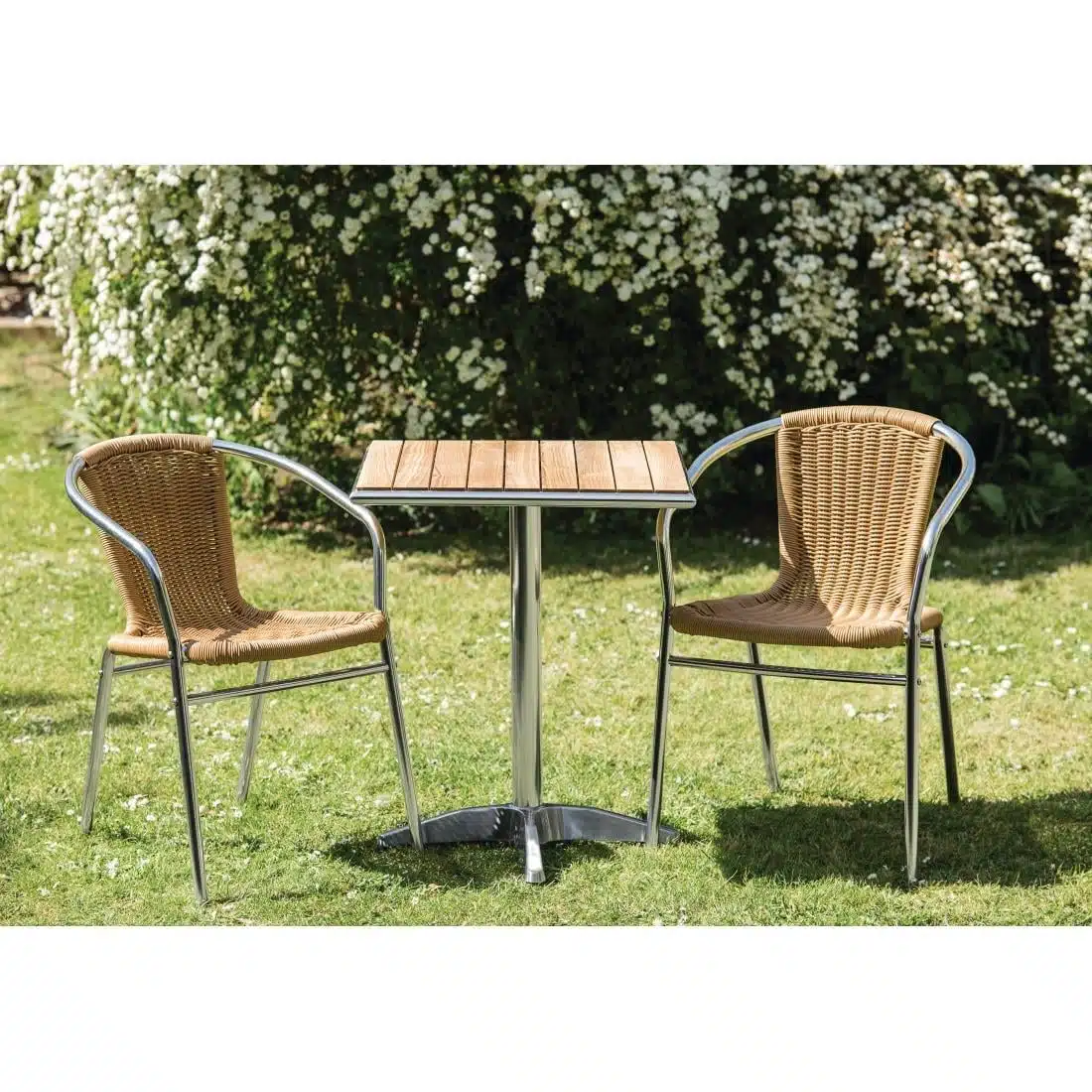 Bolero Ash Top Table Square 600mm (Single) - Image 8