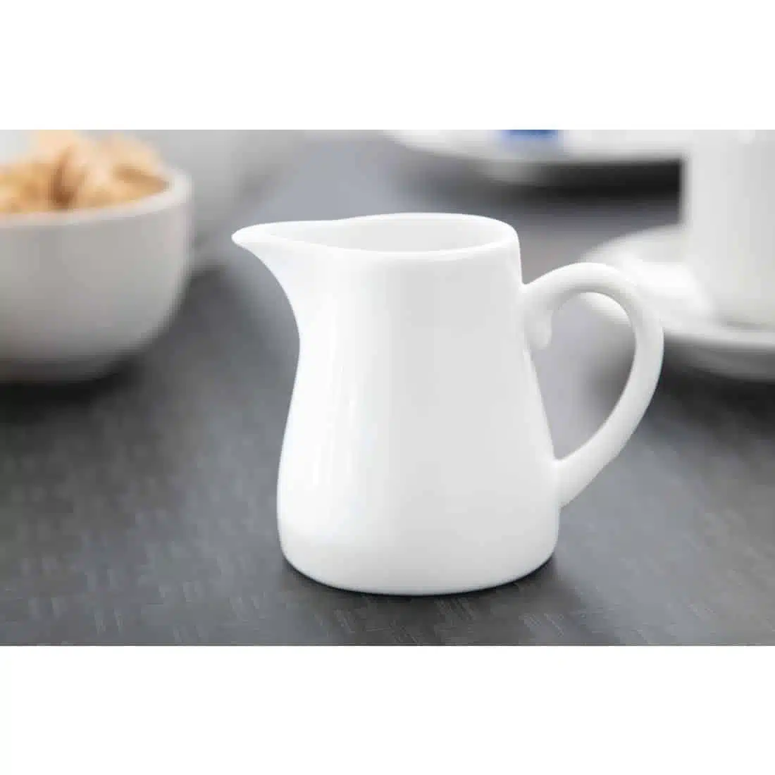 Olympia Whiteware Cream and Milk Jugs 170ml 6oz - Image 6