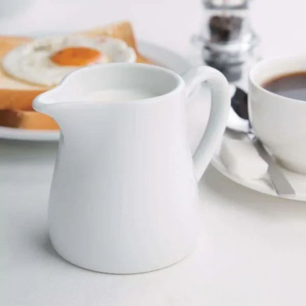 Olympia Whiteware Cream and Milk Jugs 305ml 10.75oz - Image 7