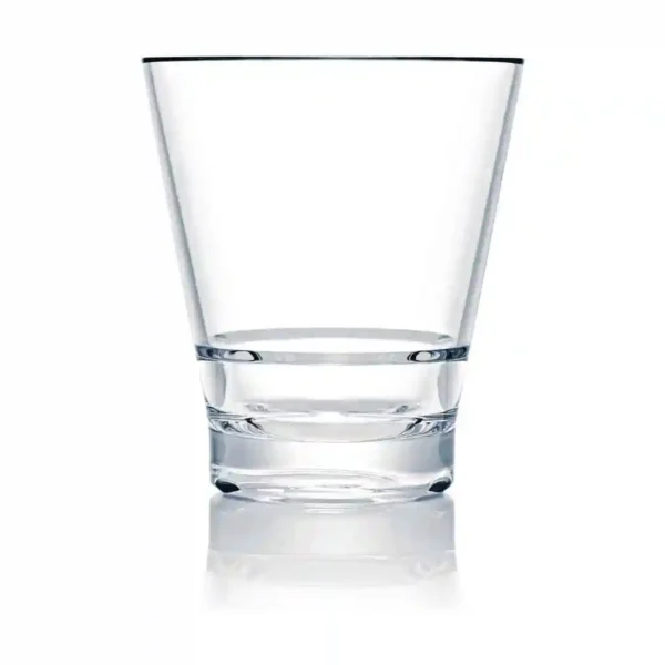 Steelite Capella Stack Clear Short Double Rocks 414ml (Box 12)(Direct) - Image 1