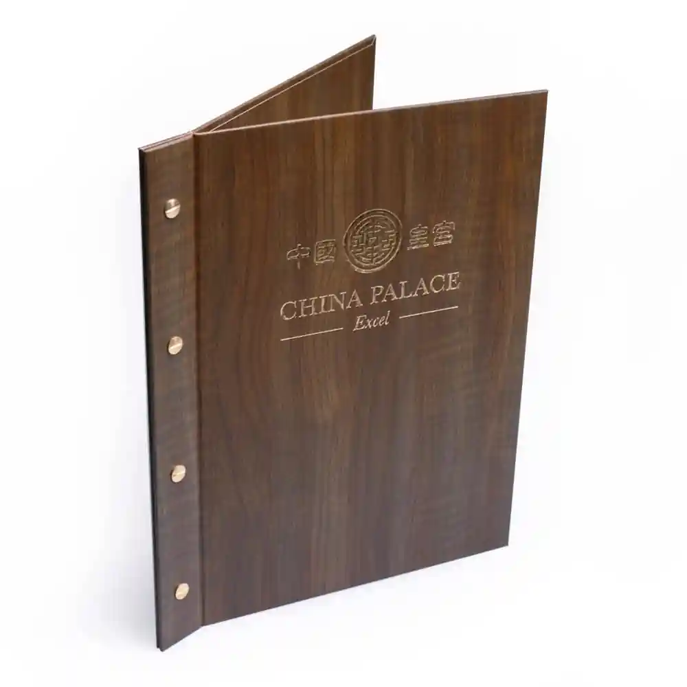 Wood-effect Menu Covers
