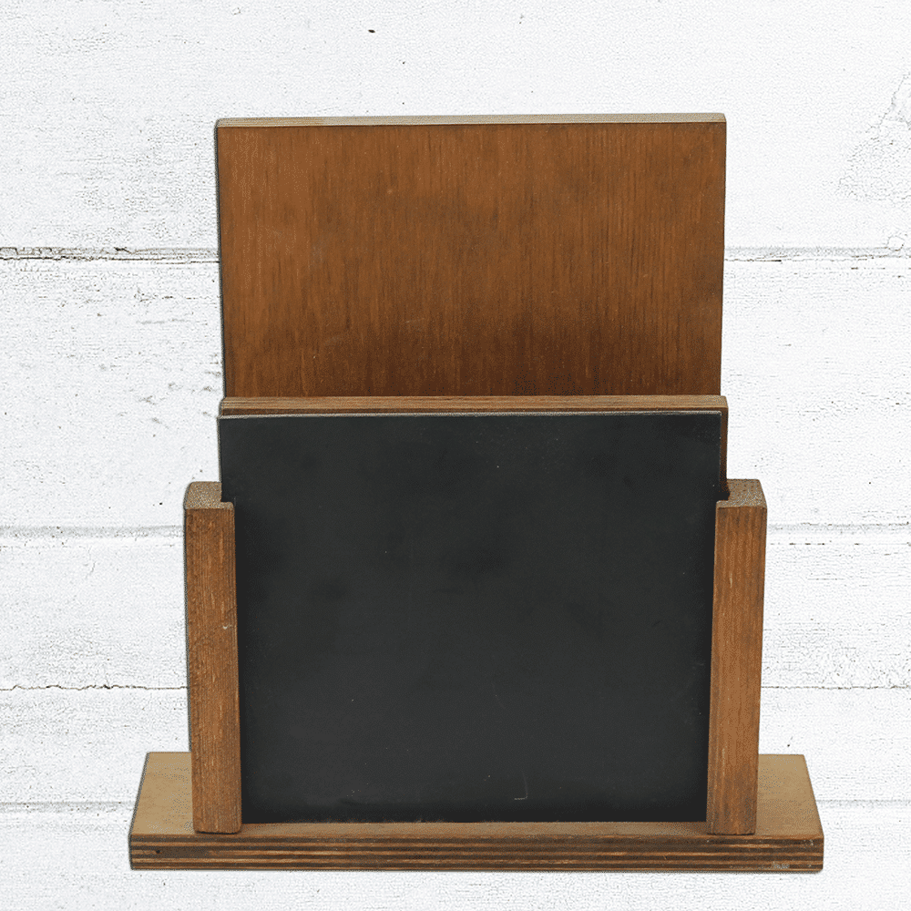 Wooden Menu Holder with Chalk Board - Image 5
