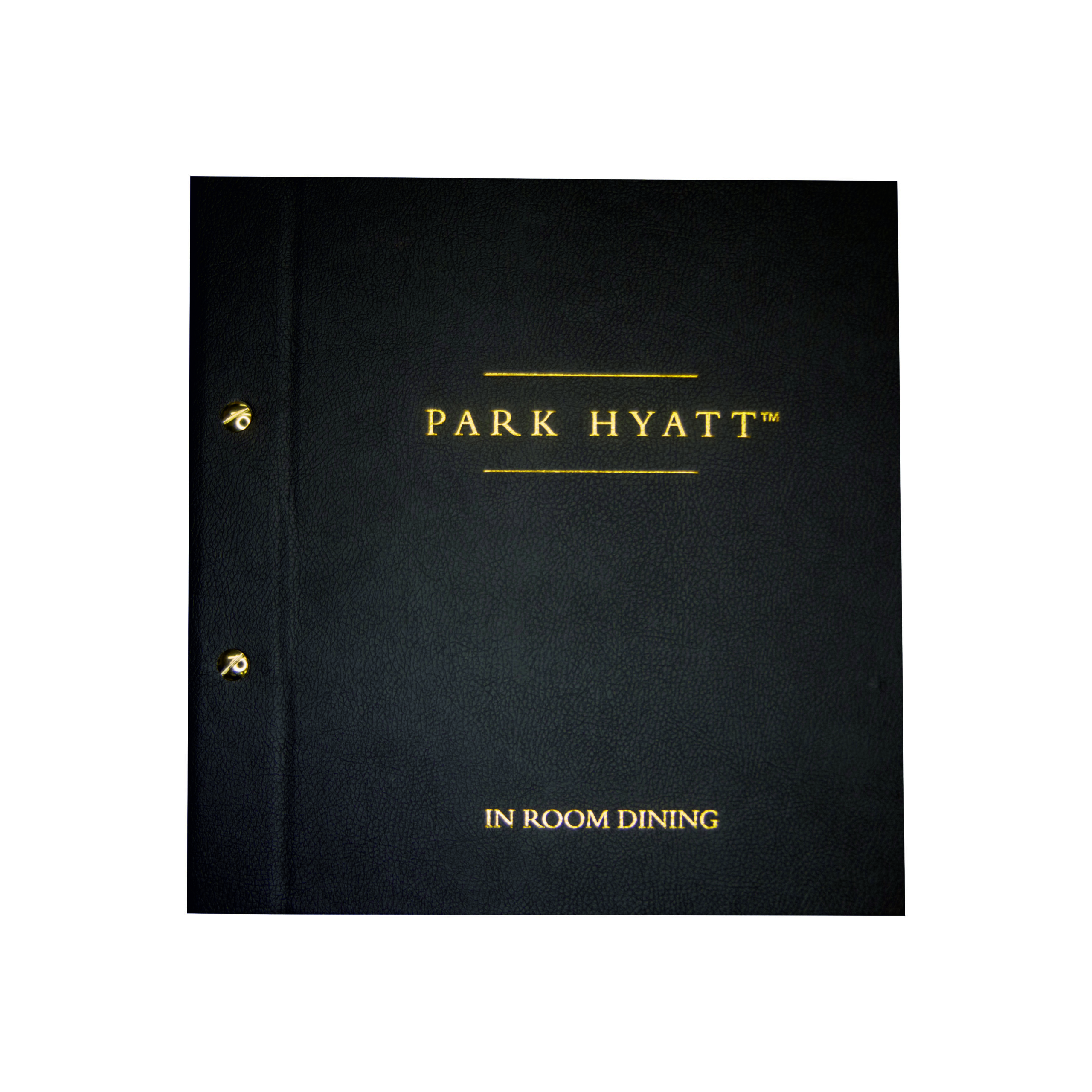 Black Fine Grain Faux Leather Menu Covers by Smart Hospitality Supplies