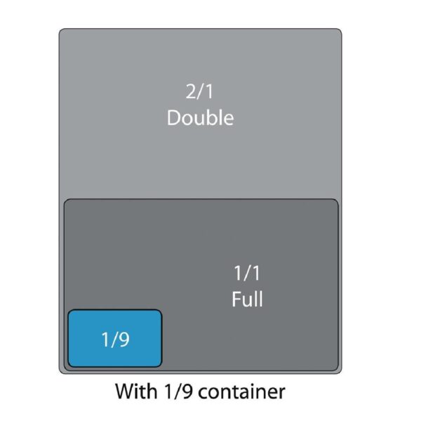 Cambro Polycarbonate 1/9 Gastronorm Pan Drain Shelf