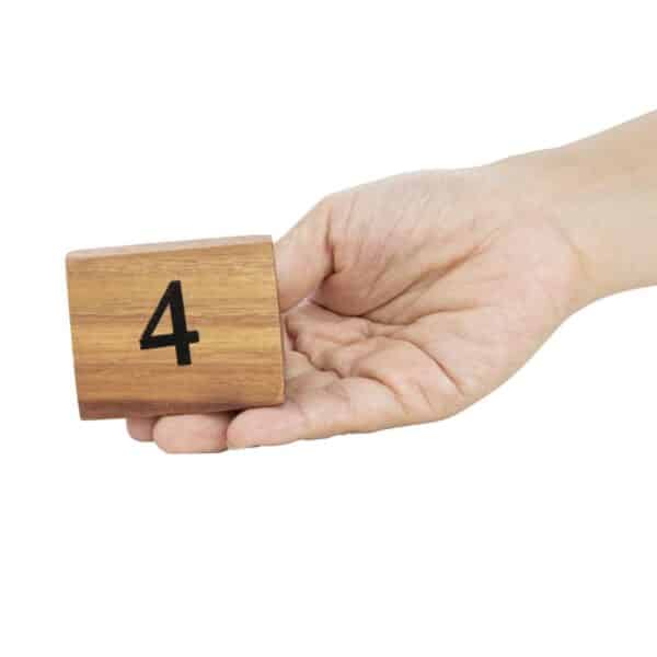 Olympia Acacia Table Number Signs Numbers