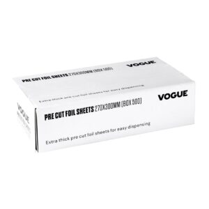 Vogue Aluminium Foil Sheets 270x300mm (Pack of 500)