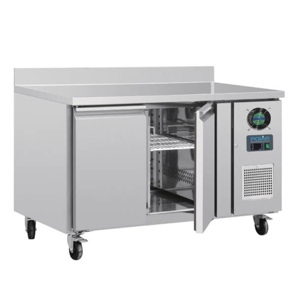 Polar Counter 2 Door Freezer with Upstand 282 Ltr