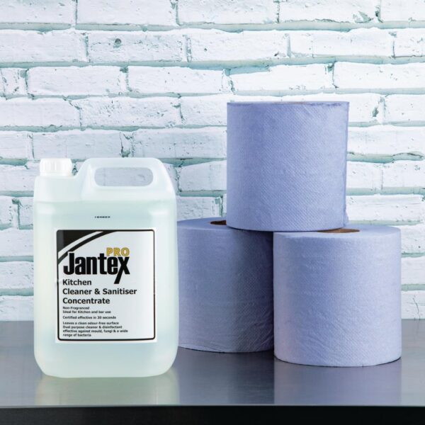 Jantex Centrefeed Blue Roll 2ply 120m 6 Pack