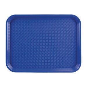 Kristallon Plastic Fast Food Tray Blue Small
