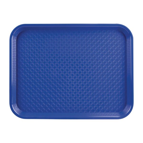 Kristallon Plastic Fast Food Tray Blue Small