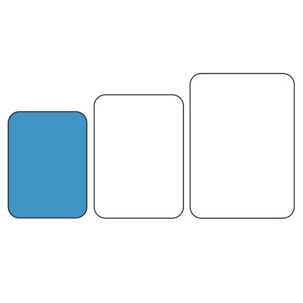 Kristallon Plastic Fast Food Tray Blue Small