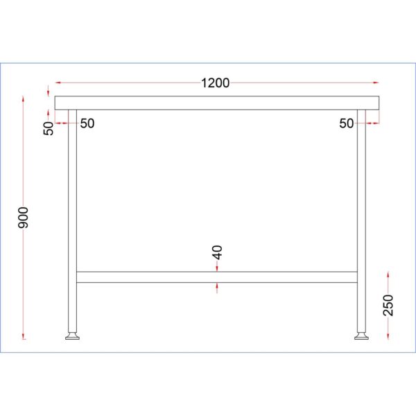 Holmes Stainless Steel Centre Table 1200mm