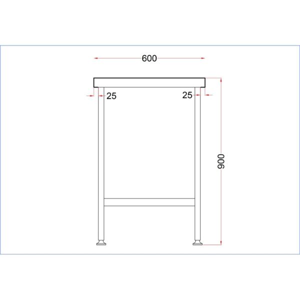 Holmes Stainless Steel Centre Table 1200mm