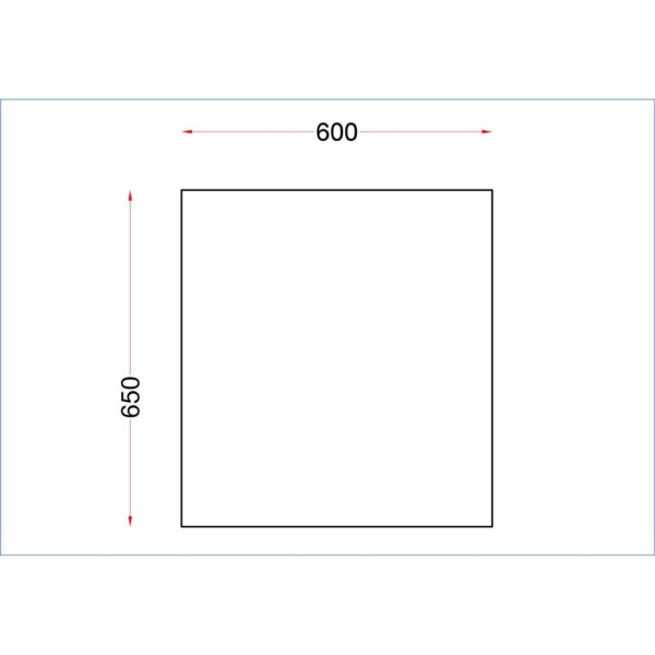 Holmes Stainless Steel Centre Table 600mm