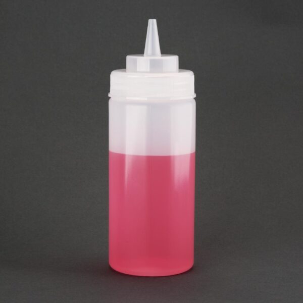 Vogue Clear Wide Neck Squeeze Sauce Bottle 16oz