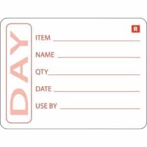 Vogue Removable Prepped Food Labels