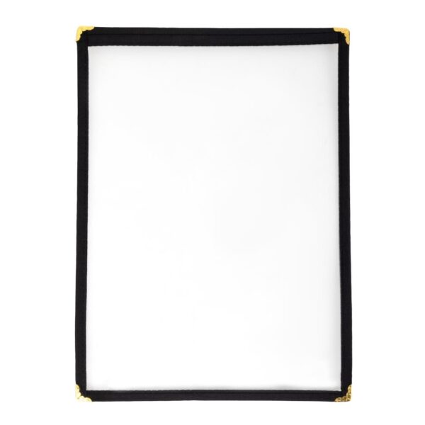 Olympia American Style Menu Cover Black A4