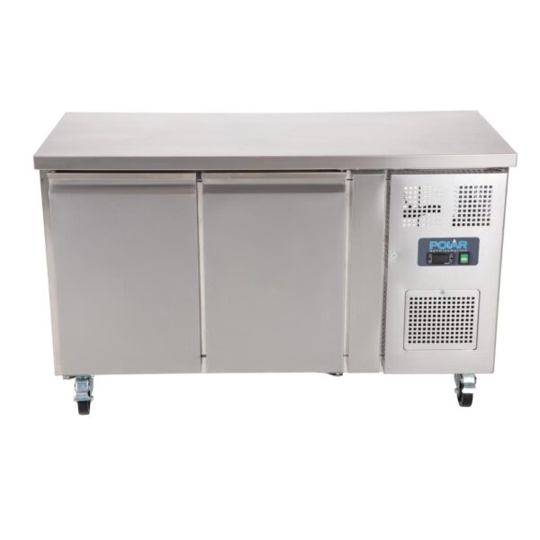 Polar 2 Door Counter Fridge 228Ltr