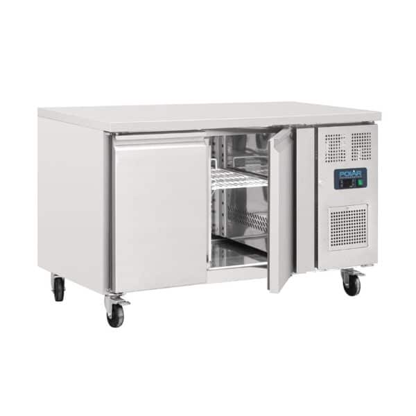 Polar 2 Door Counter Fridge 228Ltr