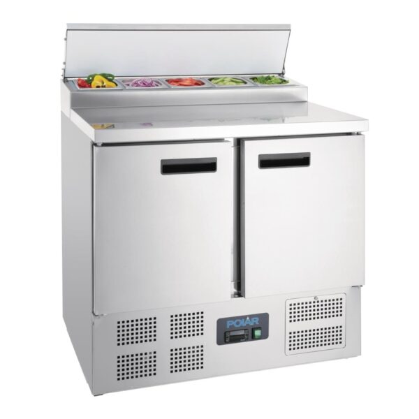 Polar Refrigerated Pizza and Salad Prep Counter 254Ltr