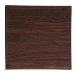 Bolero Pre-drilled Square Tabletop Dark Brown 600mm