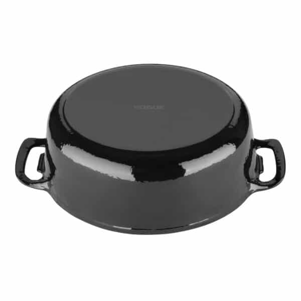 Vogue Black Oval Casserole Dish 5Ltr