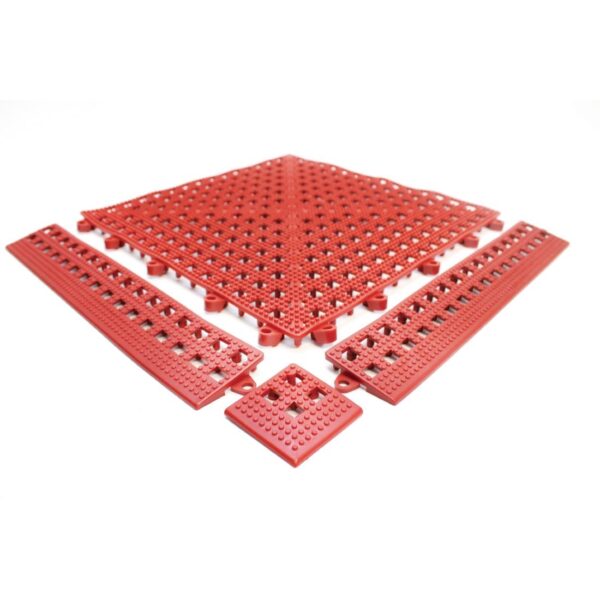 Coba Red Male Edge Flexi-Deck Tiles
