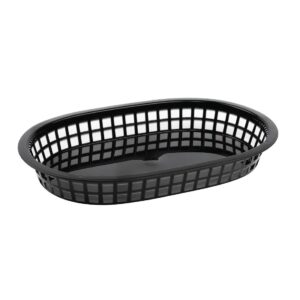 Oval Food Basket Black