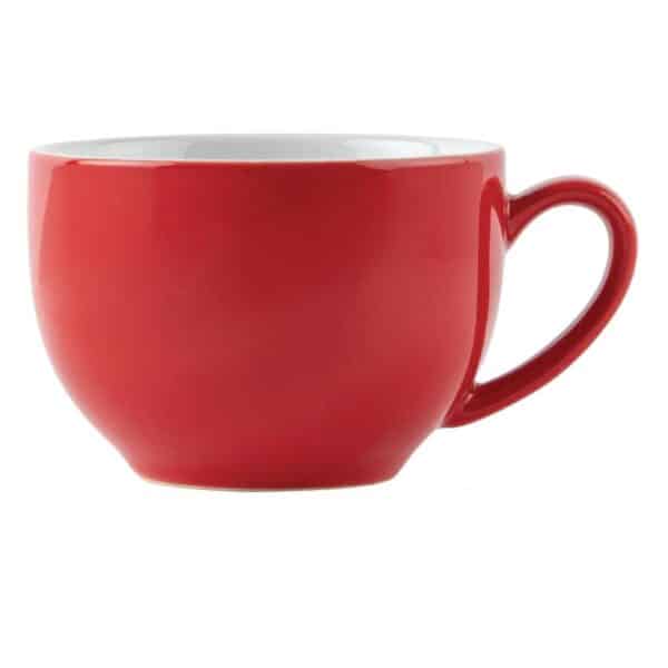Olympia Cafe Cappuccino Cups Red 340ml