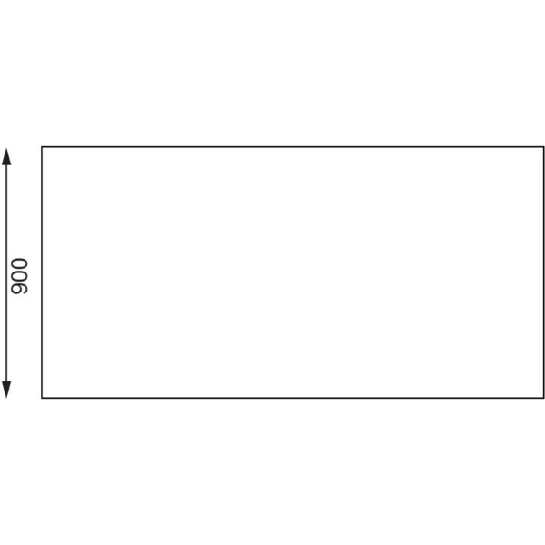 Vogue Stainless Steel Centre Table 1800mm