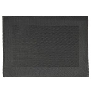 APS PVC Placemat Fine Band Frame Black