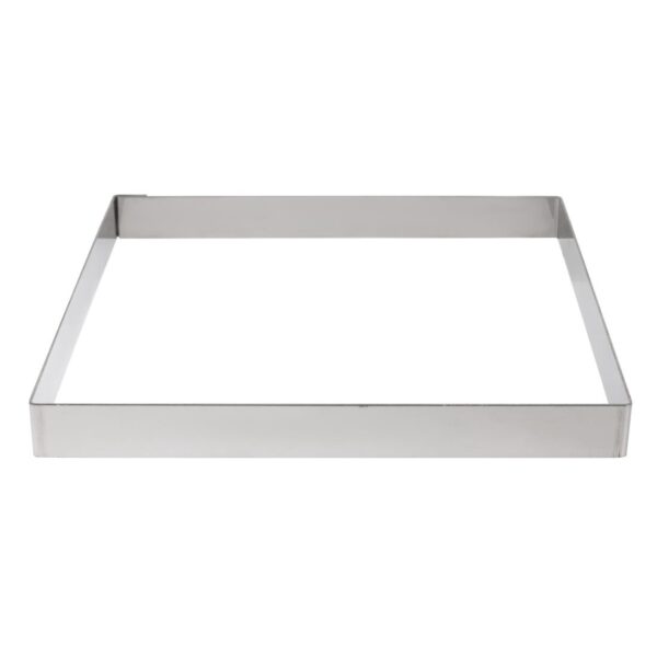 De Buyer Stainless Steel Square Ring 200mm x 20mm