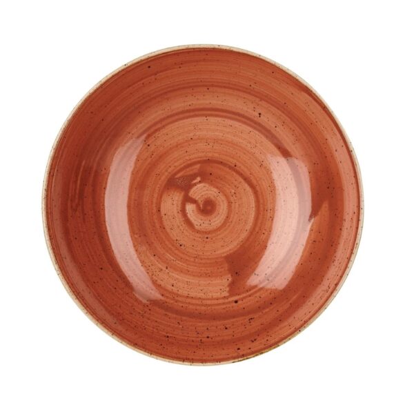 Churchill Stonecast Round Coupe Bowl Spiced Orange 200mm
