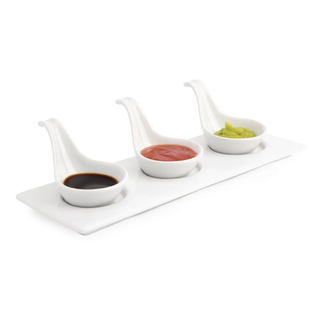 Olympia Miniature Spoon Shape Dipping Bowls 57x 57mm - Image 3