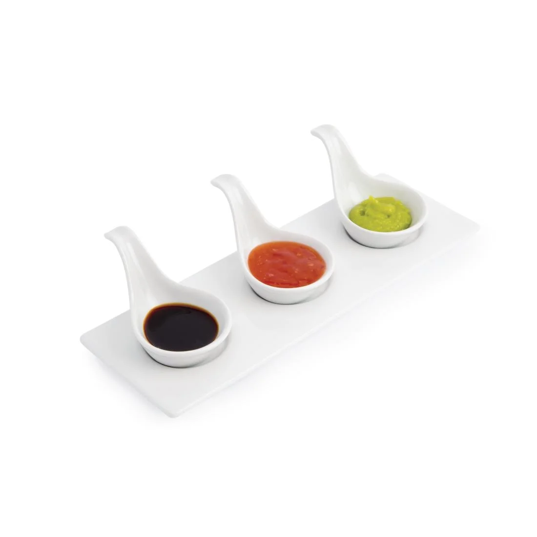 Olympia Miniature Spoon Shape Dipping Bowls 57x 57mm - Image 4