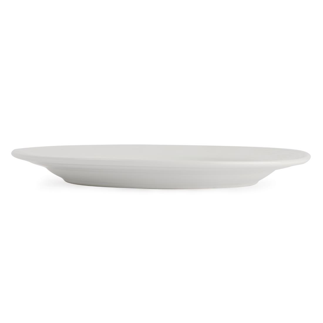 Olympia Linear Wide Rimmed Plates 250mm