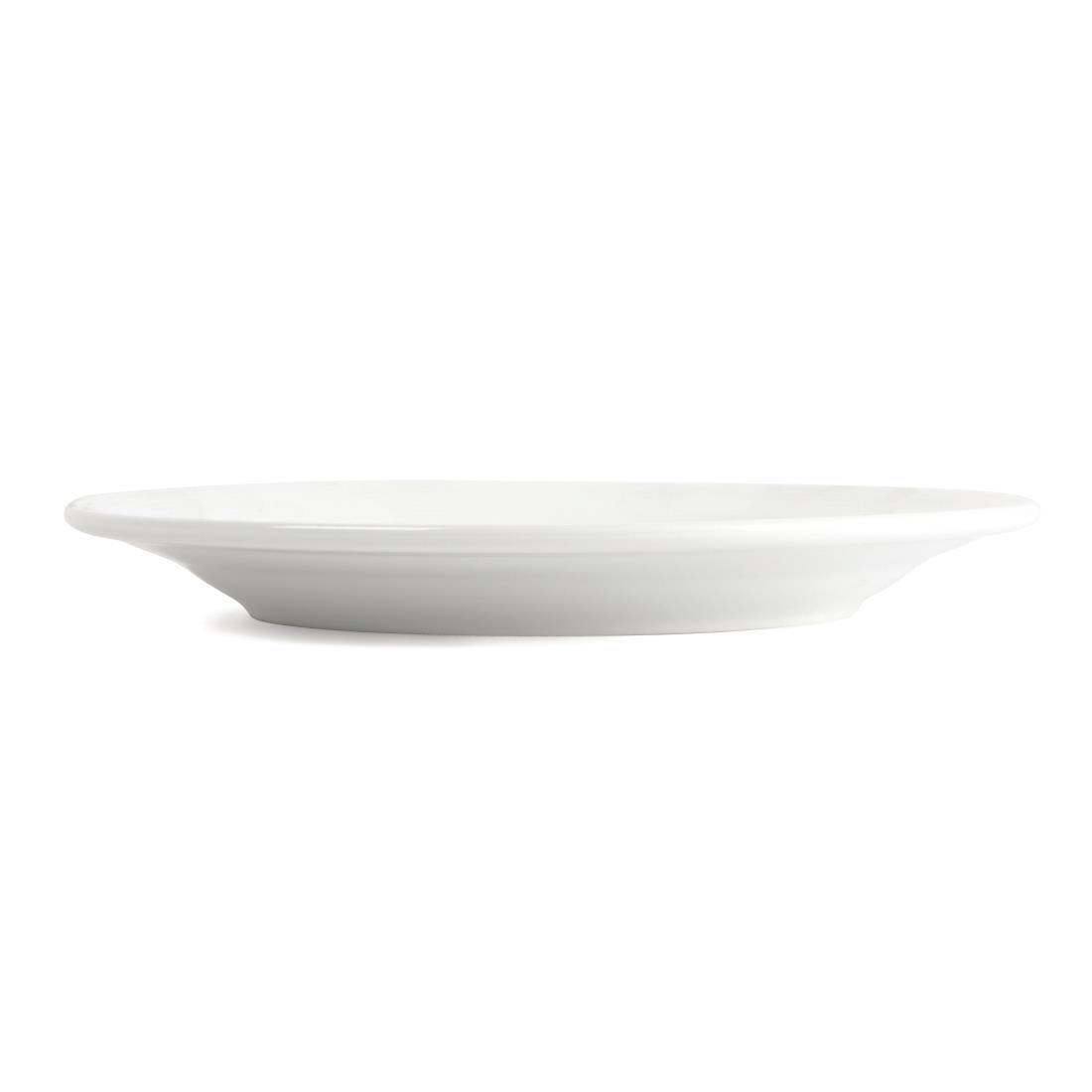Olympia Linear Wide Rimmed Plates 200mm