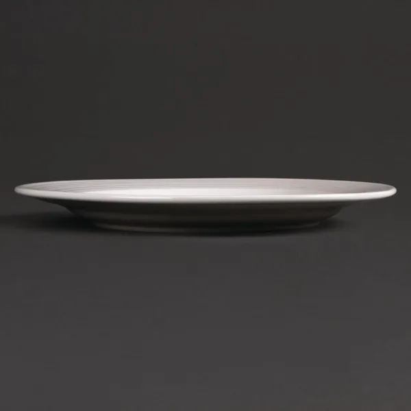 Olympia Linear Wide Rimmed Plates 310mm