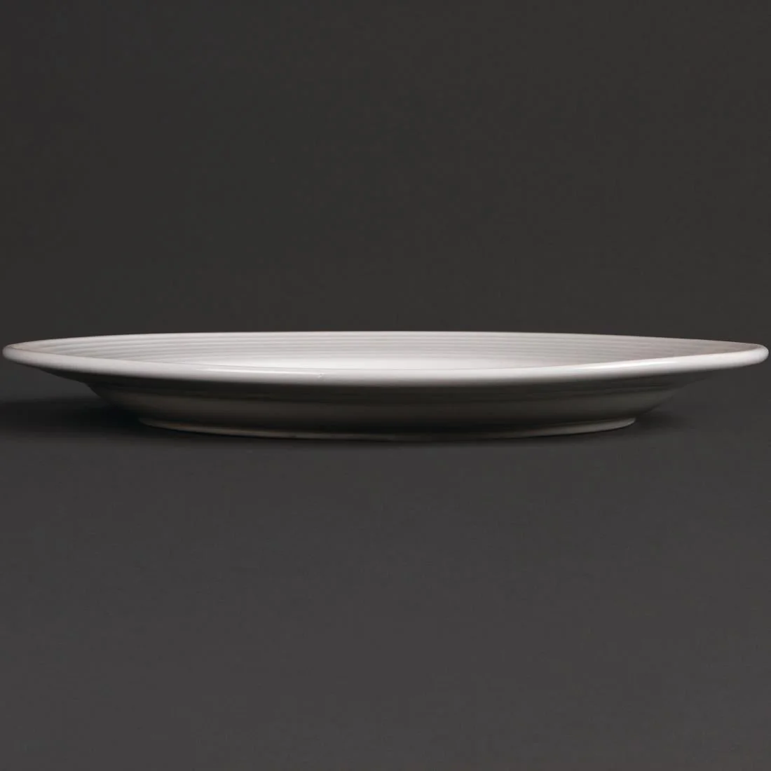 Olympia Linear Wide Rimmed Plates 250mm - Image 4