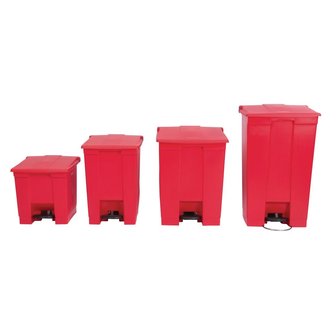 Rubbermaid Red Step On Container 87Ltr