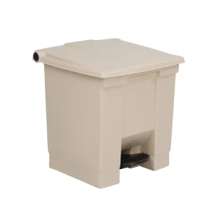 Rubbermaid Step-On Pedal Bin Beige 30.5Ltr