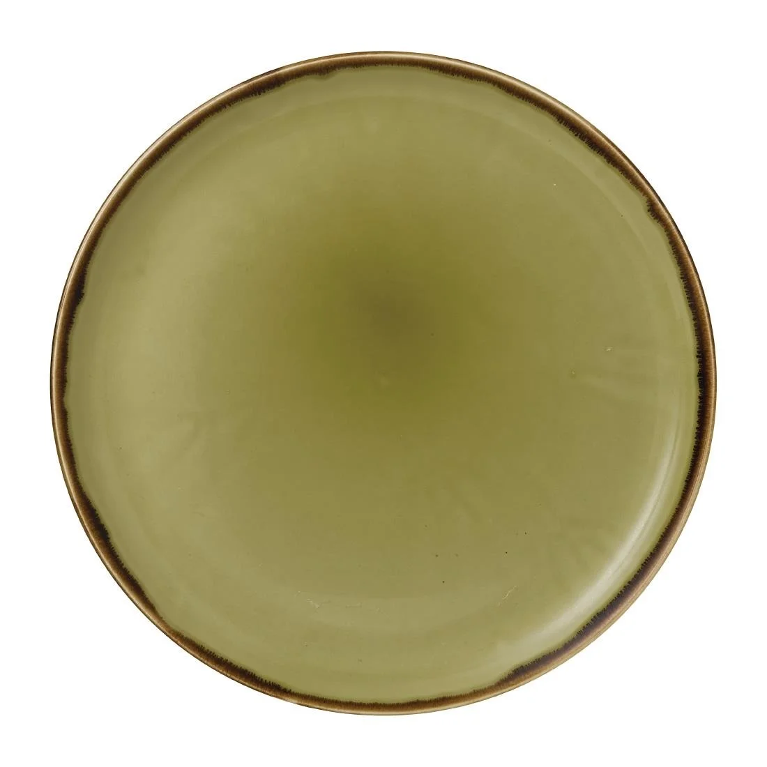 Dudson Harvest Coupe Plates Green 324mm (6 Pack)