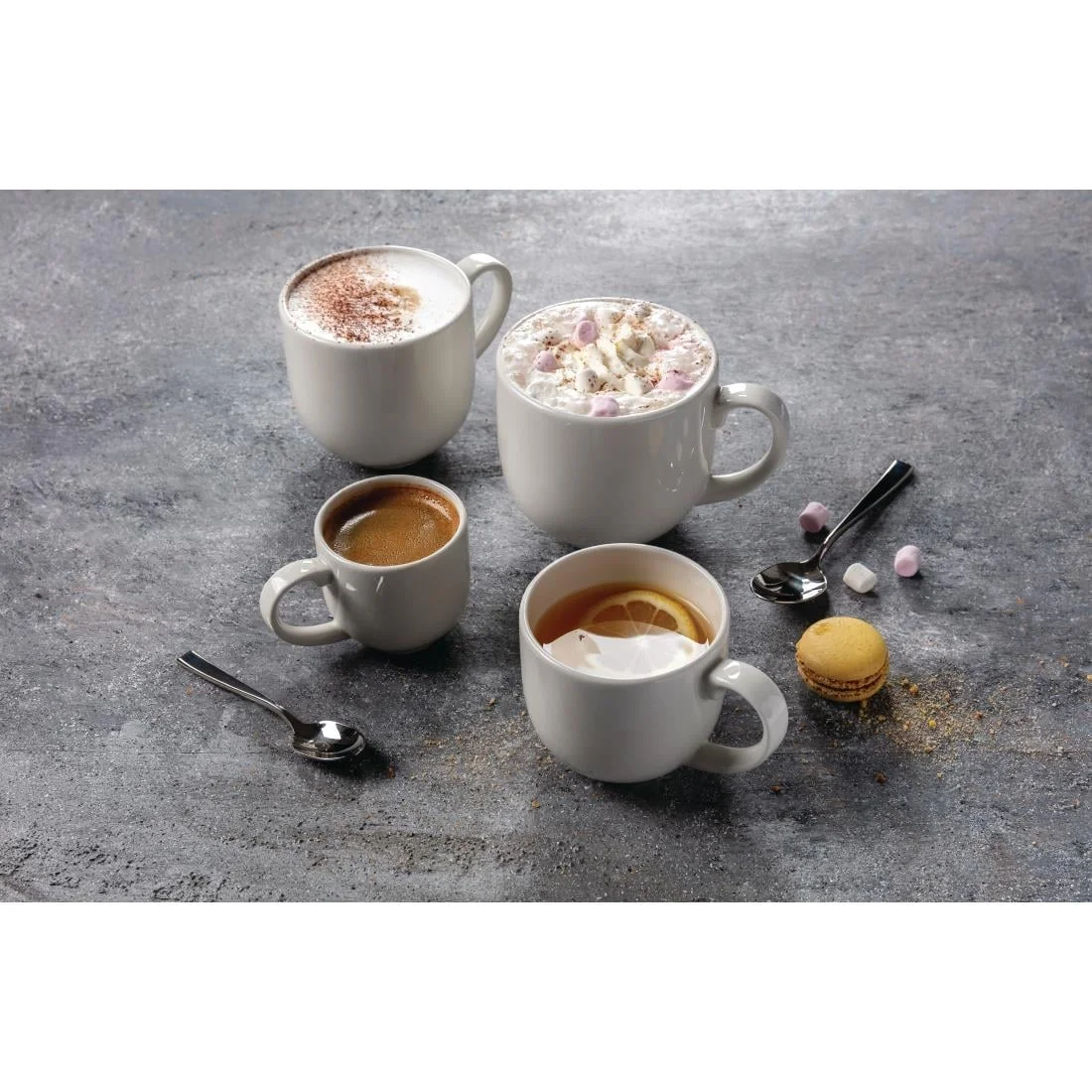 Steelite Taste City Mugs White 285ml (12 Pack) - Image 4